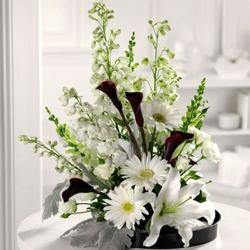 Condolence Flowers - Stylish Table Arrangement