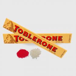 Bhai Dooj Chocolates - Bhai Dooj Gift of 2 Bars of Toblerone Chocolate