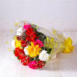 Flowers for Her - Bouquet of Fifteen Assorted Flowers