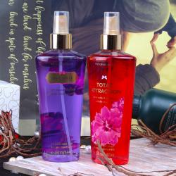 Grooming Hampers for Her - Victoria Secret Total Attraction and Love Spell Fragrance Mist for Her