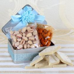 Christmas Sweets - Box full of Dry fruit and Kaju Katli