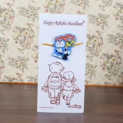 Kids Rakhi Gifts - Nobita Doraemon Rakhi for Kids