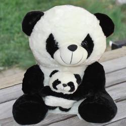 Rakhi Funny Gifts - Mom and Baby Panda Toy