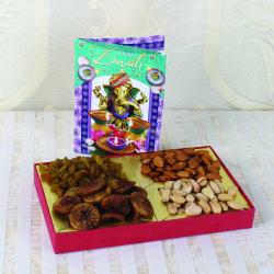 Diwali Gifts to Visakhapatnam - Assorted Dry fruit Box with Diwali Greeting Card
