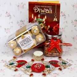 Diwali Gift Items - shubh labh and Chocolate Hamper