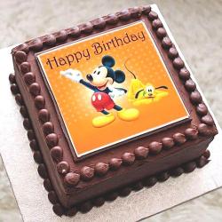 Mickey Mouse Cake - 2 Kg Mickey Mouse Chocolate Cake
