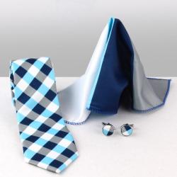 Men Gifts by Person - Polyester Tie, Cufflinks and Handerchief