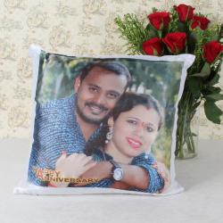 Send Anniversary Gift Personalized Photo Cushion To Kolkata