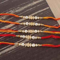 Set Of 5 Rakhis - Collection of Five Attractive Rakhi for Brother