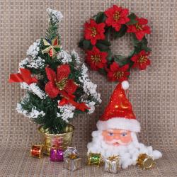 Send Christmas Gift Christmas Tree with Santa Face To Ponda