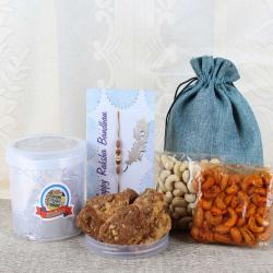 Rakhi with Cookies - Delightful Rakhi Combo For Bhai