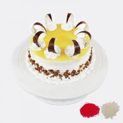 Bhai Dooj Gifts to Visakhapatnam - 1 Kg Eggless Butterscotch Cake For Bhaidooj