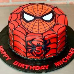 Spiderman Cakes - Spider Man Creamy Face Cake