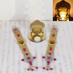 Feng Shui Gifts - Shubh Labh Diwali Door Hanging and Buddha Shadow Diya