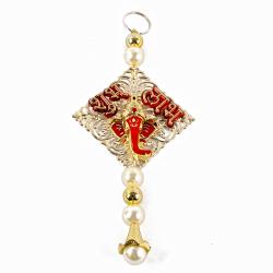Home Decor Gifts Online - Beautiful Hanging of Shubh Labh with Ganesha Face
