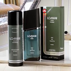 Birthday Perfumes - Lomani Pour Homme Gift Set