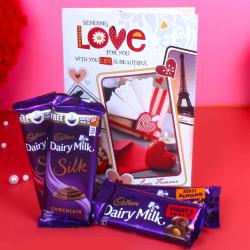 Chocolates Same Day Delivery - Cadbury Dairy Milk Chocolates with Greeting Card