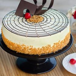 Send Cakes Gift One Kg Butterscotch Cake To Hyderabad