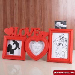 Personalized Mothers Day Gifts - Triple Love Frame for Mommy