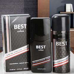 Birthday Perfumes - Best by Lomani Gift Set for Men