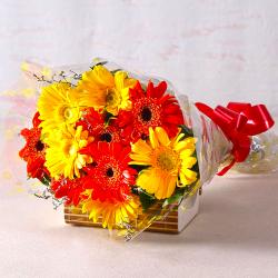Birthday Gifts For Friend - Refreshing Gerberas Bouquet