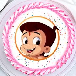 Chota Bheem Cakes - Chota Bheem Face Cake