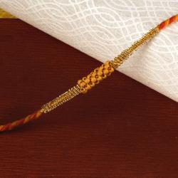 Rakhi Threads - Mini Acrylic Wooden Beads Rakhi