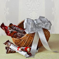 Imported Bars and Wafers - Imported Chocolate in a Basket