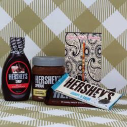 Rakhi Combos For Brothers - Rakhi with Hersheys Gift Combo