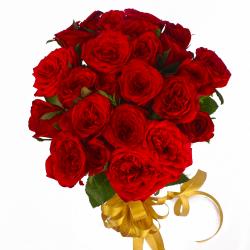 Romantic Flowers - Two Dozen Red Roses Tissue Wrapped