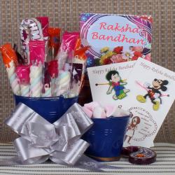 Send Rakhi Gift Best Kids Rakhi Chocolate Gift Combo To Bangalore