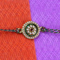 Kundan Rakhis - Kundan Pearl Rakhi