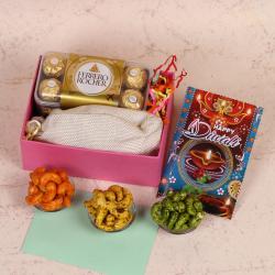 Diwali Chocolates - Diwali Special Gift Box of Ferrero Rocher Box with Flavour Cashew