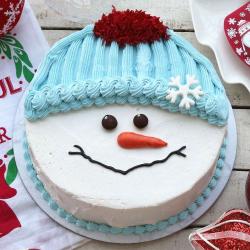 Christmas Cakes - Snow Men Design Cake
