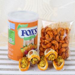 Womens Day Gift Hampers - Sweet and Dry fruit with Fox Candy