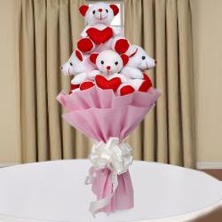 Send Teddy Bouquet Same Day Delivery To Bhubaneshwar