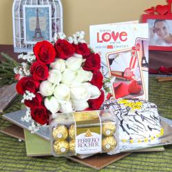 Valentine Flowers with Sweets - Special Valentine Collection for Loved Ones