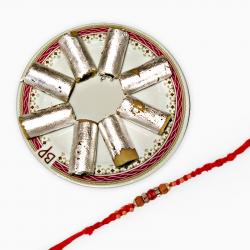 Rakhi With Sweets - Kaju Roll and Single Rakhi