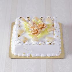 Send Eggless Butter Cream Pineapple Cake To Pondicherry