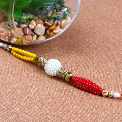 Pearl Rakhis - Rakhi of Colorful Small Beads