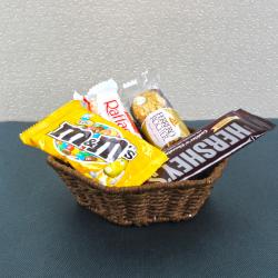 Send Anniversary Gift Exclusive Chocolate Cane Basket To Kolkata