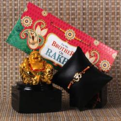 Rakhi Funny Gifts - Rakhi Gift of Laughing Buddha for Best Brother