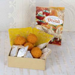 Diwali Express Gifts Delivery - Assorted Sweets Box with Greeting Card for Diwali