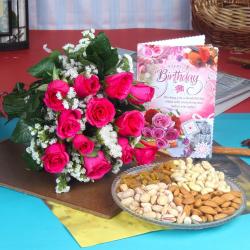 Birthday Gifts for Elderly Men - Dryfruit Combo for Healthy Birthday Wishes