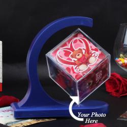 Send Personalized Gift Floating Photo Cube To Ranchi