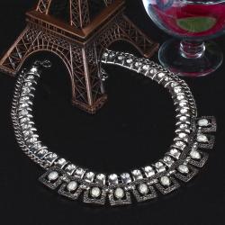 Karwa Chauth Gifts for Wife - Designer Ethnic Sliver Color Necklace