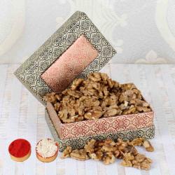 Send Bhai Dooj Gift Bhai Dooj Hamper of Tikka and Nutritious Walnut To Asansol