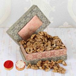 Send Bhai Dooj Gift Bhai Dooj Hamper of Tikka and Nutritious Walnut To Bhopal