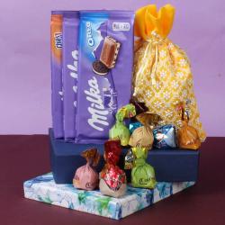 Send Chocolates Gift Milka and Assorted Chocolates Combo To Mumbai