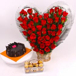 Flower Hampers for Her - Hearty Love Special